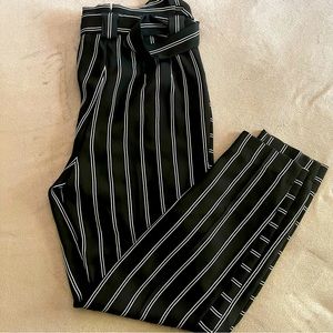 Express high waisted pinstripe ankle pant Size 4R